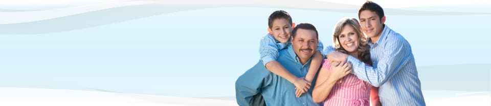 Family mother, father and two sons