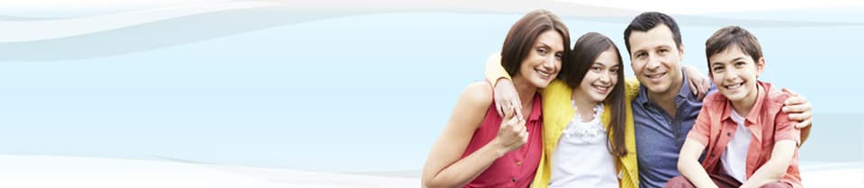 Family mother, father, son, and daughter