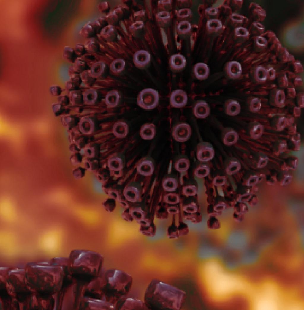 Microscopic view of AIDS