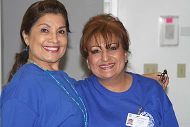 Public health employees posing for a photo