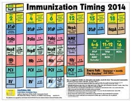 Immunization Timing schedule