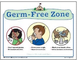 Germ-Free Zone Card Stock