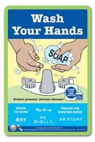 Wash your hands flyer