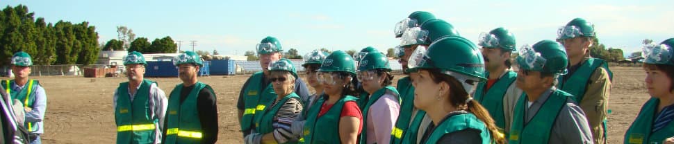 People training for emergency