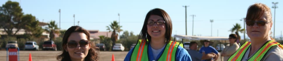 Health workers in the field